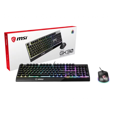 Pack Clavier Souris MSI Vigor GK30 Gaming COMBO RGB