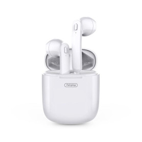 Ecouteurs Sans Fils Fairplay TWS T01 Blanc Reachargeable Bluetooth 5 MICFP-T01 - 1