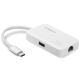 Adaptateur USB Type-C vers RJ45 + Hub USB 3.0 Edimax EU-4308 CRED-EU-4308 - 1