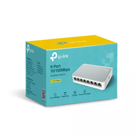 Switch RJ45 TP-Link TL-SF1008D 10/100 Mbps 8 Ports SW_TL-SF1008D - 2