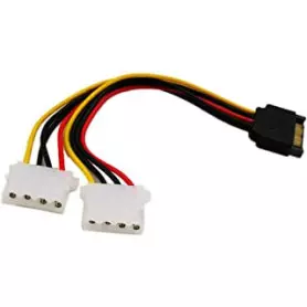 Adaptateur Alimentation SATA Femelle vers 2 x MOLEX Male ADALIMSATA-2MOLEX - 1