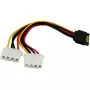 Adaptateur Alimentation SATA Femelle vers 2 x MOLEX Male ADALIMSATA-2MOLEX - 1