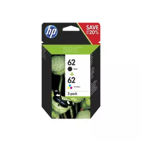 Pack Cartouche HP 62 Noir+Couleur N9J71AE CARTHP62BK+COLOR - 1