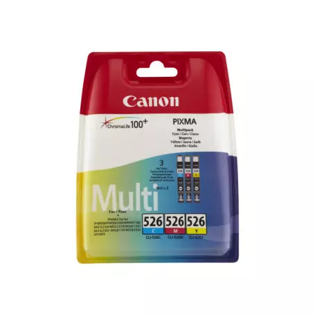 Cartouche Canon CLI-526 Pack 3 Couleurs CARTCLI526CMY - 1