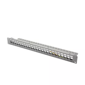 Panneau de Brassage Digitus 1U 19" 24 ports Keystone RJ45 C6 DN-91410 BAIE_DN91410 - 1