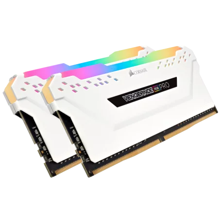 DDR4 Corsair Vengeance RGB PRO Kit 16Go 2x8Go 3200Mhz 1.35V CL16 Blan DDR4_16_CO_1078719 - 1