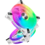 Ventilateur Corsair iCUE QL120 RGB Triple Pack Blanc 12cm VENCOQL120RGB-W-X3 - 1