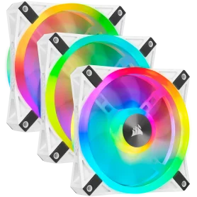 Ventilateur Corsair iCUE QL120 RGB Triple Pack Blanc 12cm VENCOQL120RGB-W-X3 - 2