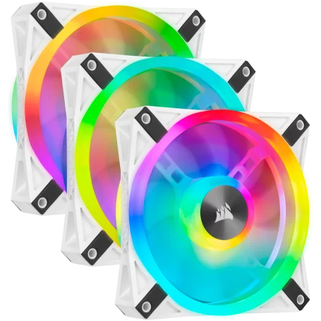 Ventilateur Corsair iCUE QL120 RGB Triple Pack Blanc 12cm VENCOQL120RGB-W-X3 - 2