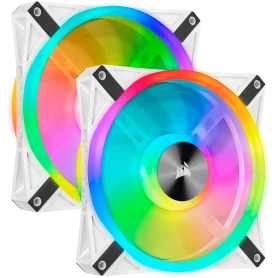 Ventilateur Corsair iCUE QL140 RGB Dual Pack Blanc 14cm VENCOQL140RGB-W-X2 - 2