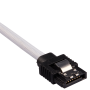 2x Câbles Corsair gainé Premium SATA 6Gbps 60 cm Blanc NSATACO-60-W-D - 1