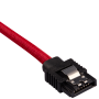 2x Câbles Corsair gainé Premium SATA 6Gbps 60 cm Rouge NSATACO-60-R-D - 1