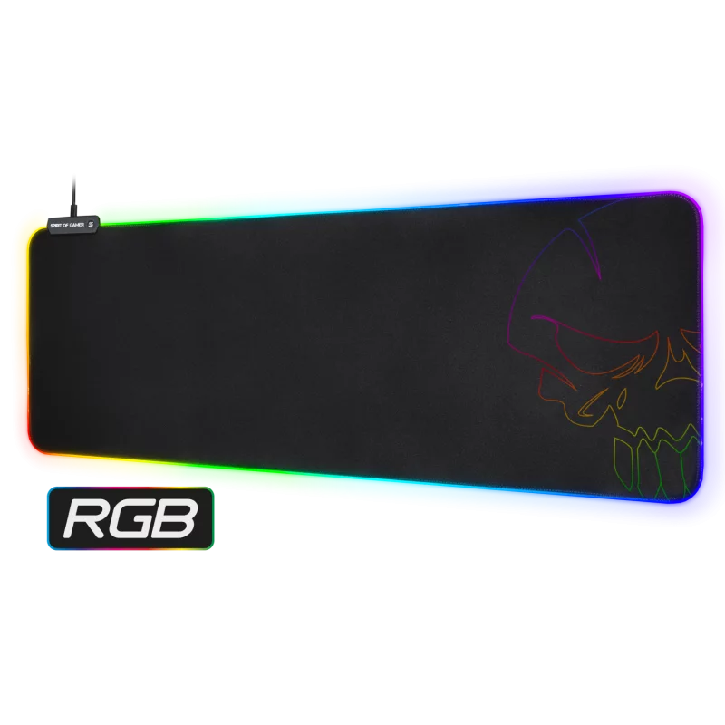 Tapis Spirit Of Gamer Skull RGB Gaming Mouse Pad XXL 800x300x3mm
