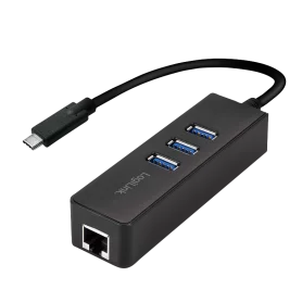 Adaptateur USB Type-C vers RJ45 + Hub USB 3.0 LogiLink UA0283 CRLL-UA0283 - 1