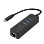 Adaptateur USB Type-C vers RJ45 + Hub USB 3.0 LogiLink UA0283 CRLL-UA0283 - 1