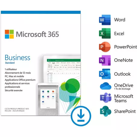 Microsoft 365 Business Standard 1 Personne (ESD) Abonnement 1 an OFF365_BUSSTD-ESD - 1