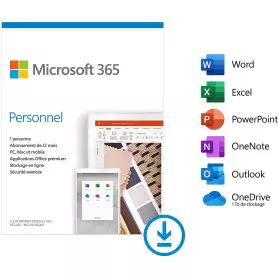 Microsoft 365 Personnel 1 Personne (ESD) Abonnement 1 an OFF365_PERS-ESD - 1