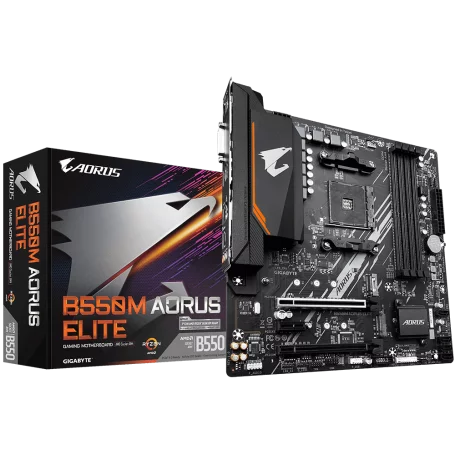 Carte Mère Gigabyte B550M AORUS ELITE mATX AM4 DDR4 USB3.2 M.2 HDMI CMGB550MA-ELITE - 1