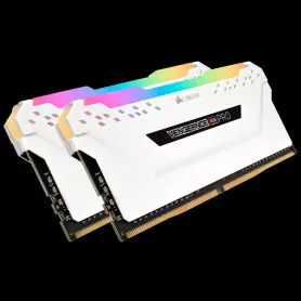 Corsair Vengeance RGB RT White - 4 x 8 Go (32 Go) - DDR4 3600 MHz - CL18 -  Mémoire Corsair sur