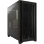 Boitier Corsair iCUE 4000D Airflow Tempered Noir ATX USB 3.1 Type C BTCO4000D-AF-BK - 1