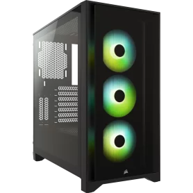 Boitier Corsair iCUE 4000X RGB Tempered Noir ATX USB 3.1 Type C BTCO4000X-RGB-BK - 1