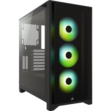 Boitier Corsair iCUE 4000X RGB Tempered Noir ATX USB 3.1 Type C BTCO4000X-RGB-BK - 1