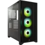 Boitier Corsair iCUE 4000X RGB Tempered Noir ATX USB 3.1 Type C BTCO4000X-RGB-BK - 1