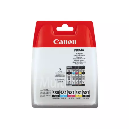 Cartouche Canon CLI-581 Pack 4 Cartouches CARTCLI581PACK - 1