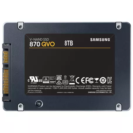 SSD 8To Samsung 870 QVO MZ-77Q8T0BW SATA 560Mo/s 530Mo/s