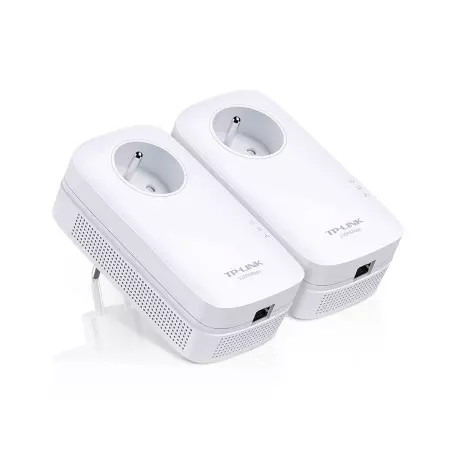 TP-Link CPL 1000 Mbps, 1 Port Gigabit et Prise Intégrée, Pack de 2