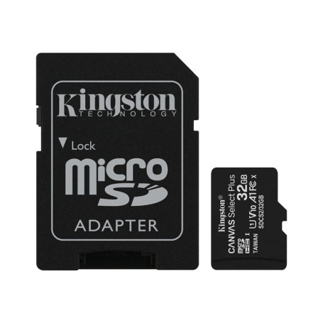 Mémoire Micro SDXC 32Go Kingston Canvas Select Plus A1/V10/UHS-I MEMMSD032_K_SDCS2 - 1
