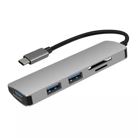 HUB Heden HUBUSBCLEC3USB USB Type-C 3.1 vers USB 3.0 Lecteur de Carte HUBHUBUSBCLEC3USB - 1