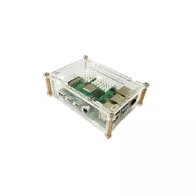 Boitier Raspberry Pi 4 B transparent RP-CASEP4+01 - 1