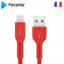 Cable USB vers Lightning 2A Fairplay 1M LIRIO S2 Rouge CAUSBFP-LIRLGR - 1