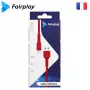 Cable USB vers Lightning 2A Fairplay 1M LIRIO S2 Rouge CAUSBFP-LIRLGR - 2