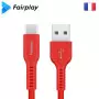 Cable USB vers Type-C 3A Fairplay 1M Rouge LIRIO S2 CAUSBFP-LIRBCR - 1