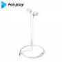 Ecouteurs avec micro Fairplay AURORA Blanc Jack 3.5mm 1.2m MICFP-AURW-01 - 1