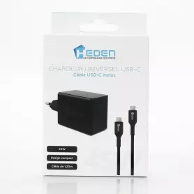 Alimentation Heden 45W USB Type C- USB 3.1 PD 3.0 ALIMHE-CHAUSBC45W - 1