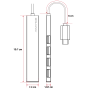 HUB Advance HUB-C4U3 Type-C 4 Ports USB 3.0 HUBADHUB-C4U3 - 1