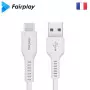 Cable USB vers Type-C 3A Fairplay 1M Blanc LIRIO S2 CAUSBFP-LIRBCB - 1