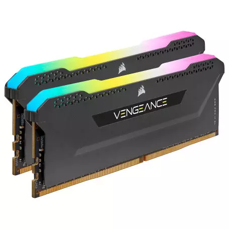DDR4 Corsair Vengeance RGB PRO SL Kit 16Go 2x8Go 3200Mhz CL16 Noir