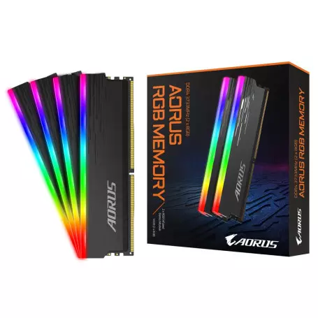 DDR4 Gigabyte AORUS (avec Demo Kit) 16Go 2x8Go 3733Mhz CL18 1.4V RGB DDR4_16_AO_1819750 - 2