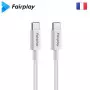 Cable USB Type-C vers Type-C PD 5A Fairplay HIMALYA 2M Blanc CAUSBFP-HIMA-2M - 1