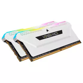 DDR4 Corsair Vengeance RGB PRO SL Kit 32Go 2x16Go 3200Mhz CL16 Blanc