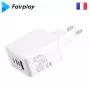 Alimentation Secteur 220V vers USB-C USB-A PD 30W Fairplay MONZA ALIMUSBFP-MNZ-02 - 2