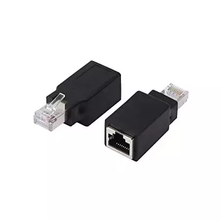 Raccord RJ45 Femelle / Male Droit vers Croisé C5e CRJ45_C5_AD - 1