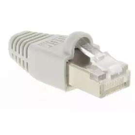 10 x Connecteur RJ45 C6e Blindé avec manchon CRJ45_C6_CON - 1