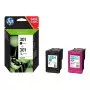 Pack Cartouche HP 301 Noir + Couleur N9J72AE CARTHP301PACK - 1