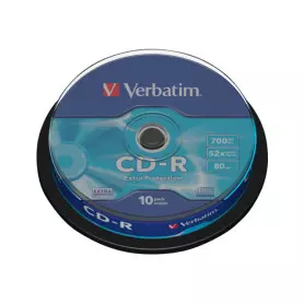 CD-R Verbatim 52x 700 Mo Spindle de 10 (Réf:43437)