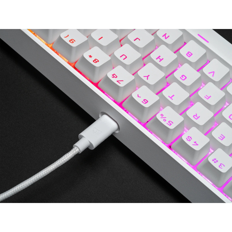 Clavier gaming corsair k65 rgb mini blanc ch 9194110 fr 